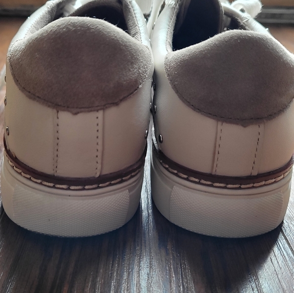 Crown Vintage KALINDA Leather and Suede Snake Print Sneakers - Picture 5 of 7